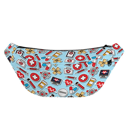 Colorful Medical Pattern Print Fanny Pack