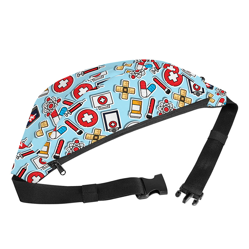 Colorful Medical Pattern Print Fanny Pack