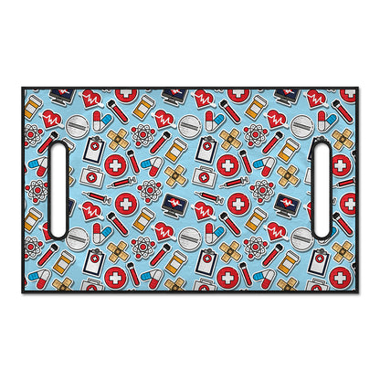 Colorful Medical Pattern Print Golf Cart Seat Cover