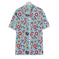 Colorful Medical Pattern Print Hawaiian Shirt