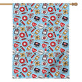 Colorful Medical Pattern Print House Flag