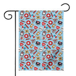 Colorful Medical Pattern Print House Flag