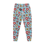 Colorful Medical Pattern Print Jogger Pants