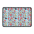 Colorful Medical Pattern Print Kitchen Mat