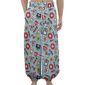 Colorful Medical Pattern Print Lantern Pants