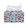 Colorful Medical Pattern Print Leather Tissue Box Cover
