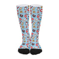 Colorful Medical Pattern Print Long Socks