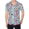 Colorful Medical Pattern Print Men's Shirt