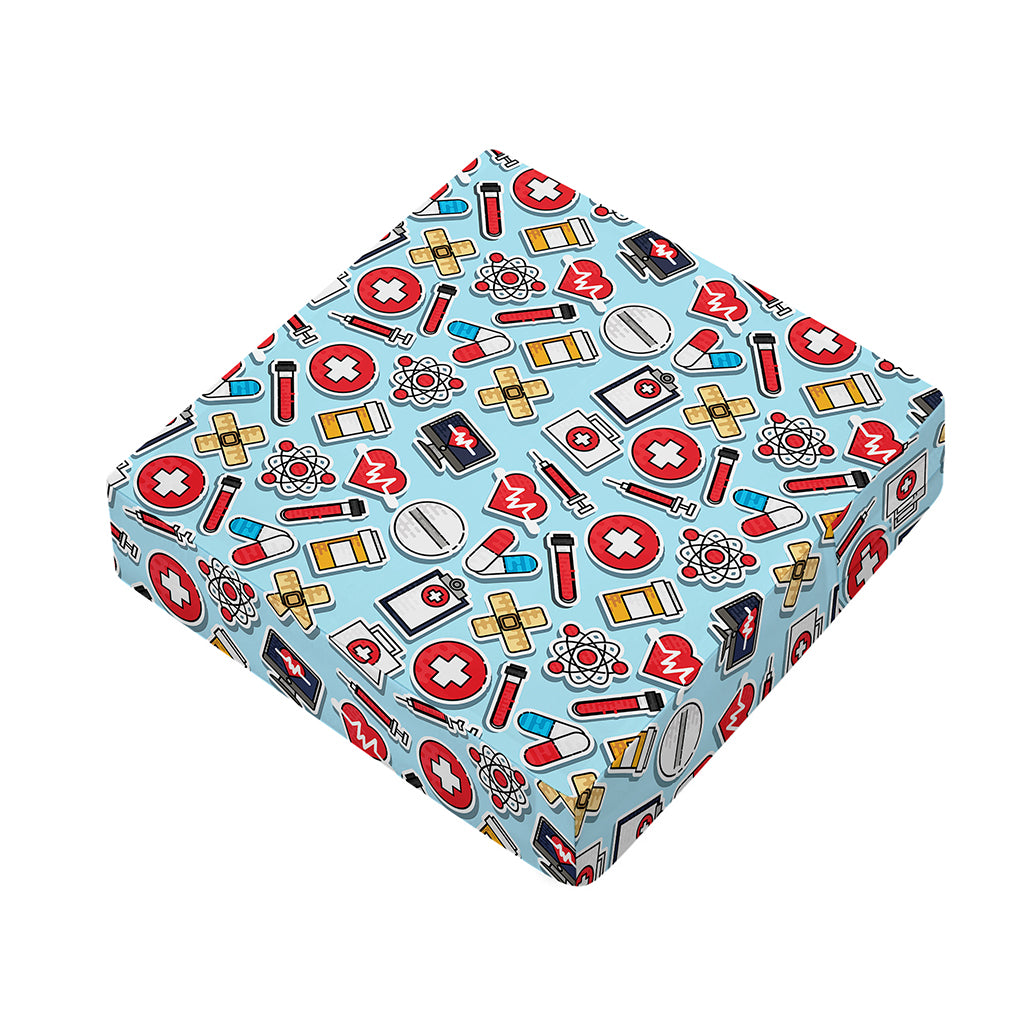Colorful Medical Pattern Print Outdoor Seat Cushion Cover
