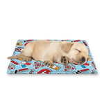 Colorful Medical Pattern Print Pet Cooling Mat Cover