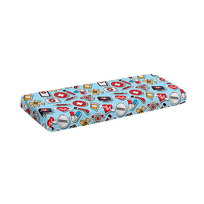 Colorful Medical Pattern Print Piano Keyboard Cover
