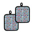 Colorful Medical Pattern Print Pot Holders