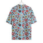 Colorful Medical Pattern Print Rayon Hawaiian Shirt