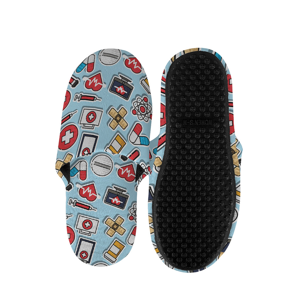 Colorful Medical Pattern Print Slippers
