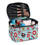 Colorful Medical Pattern Print Travel Makeup Bag
