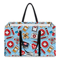 Colorful Medical Pattern Print Utility Tote Bag