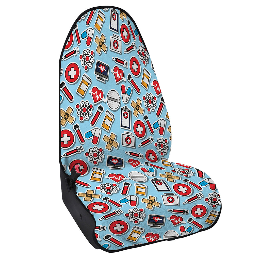 Colorful Medical Pattern Print Waterproof Car Seat Cover
