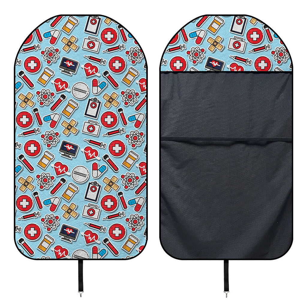 Colorful Medical Pattern Print Waterproof Car Seat Cover
