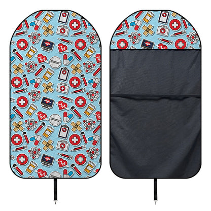 Colorful Medical Pattern Print Waterproof Car Seat Cover