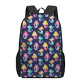 Colorful Mermaid Pattern Print 17 Inch Backpack