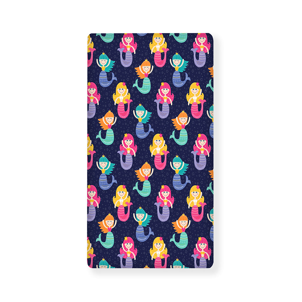 Colorful Mermaid Pattern Print Baby Crib Sheet