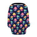 Colorful Mermaid Pattern Print Baby Seat Cover