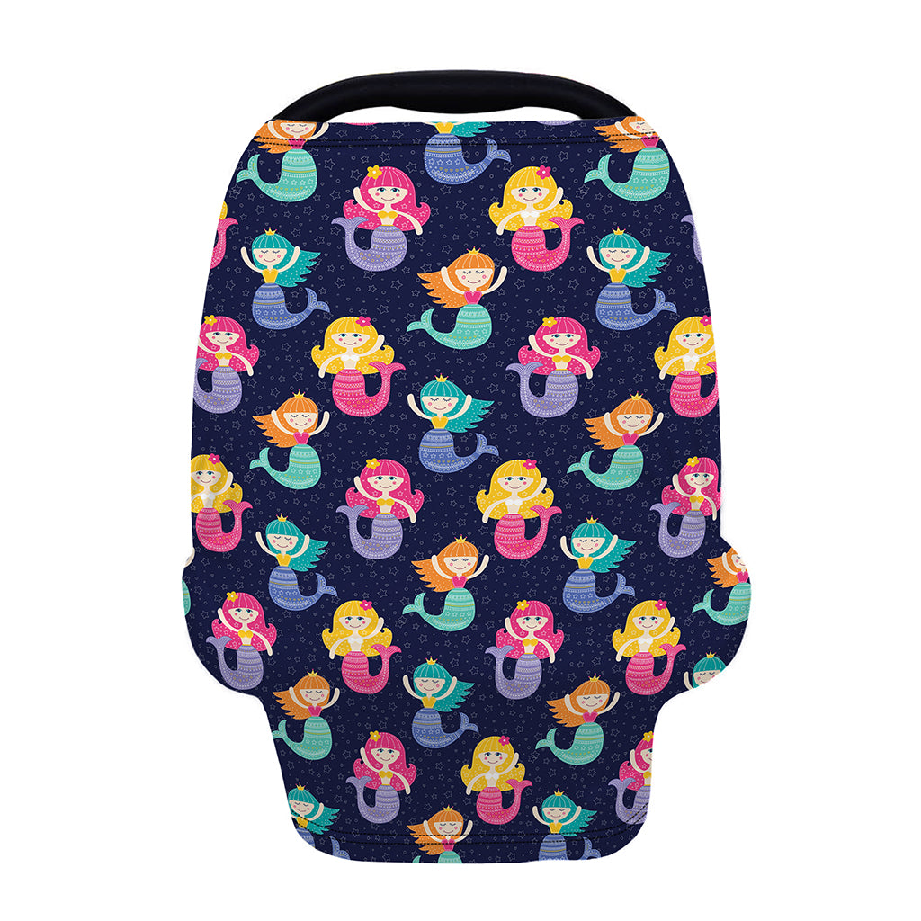 Colorful Mermaid Pattern Print Baby Seat Cover