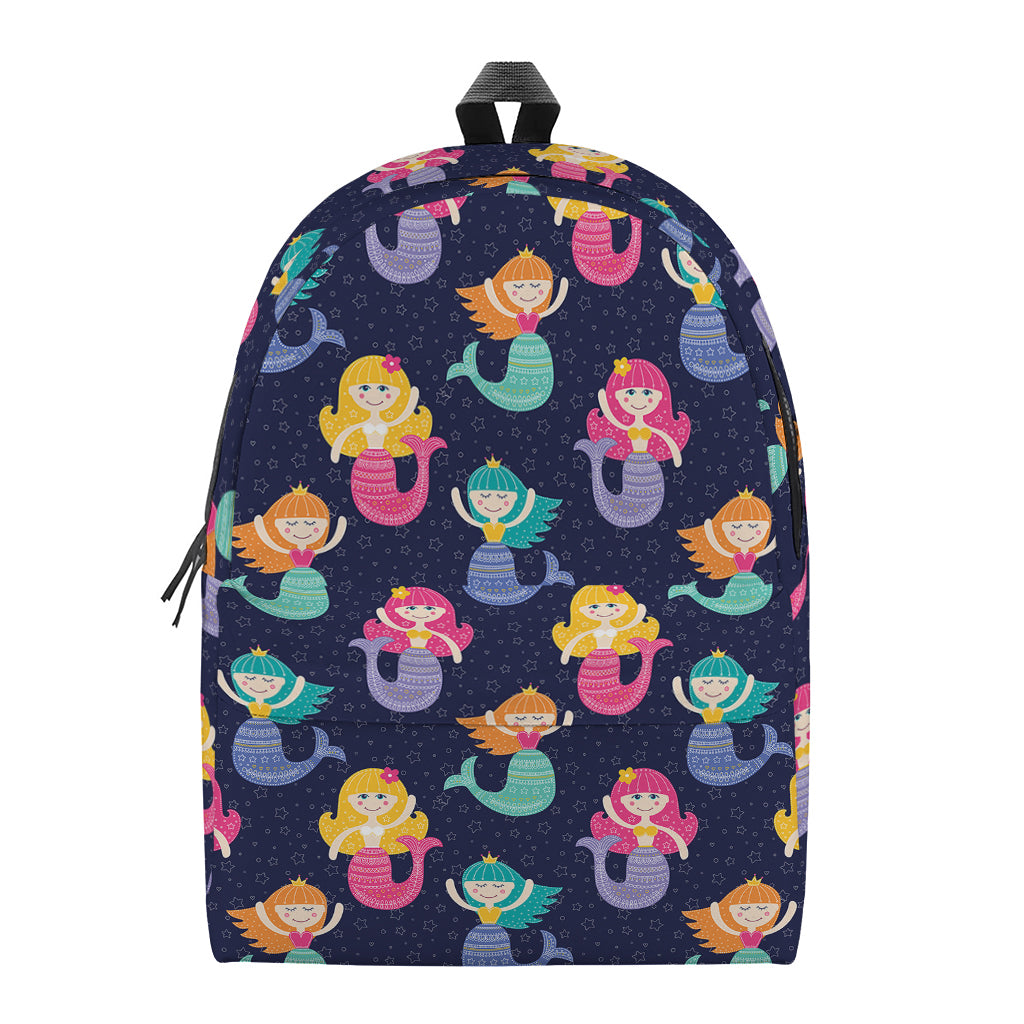 Colorful Mermaid Pattern Print Backpack