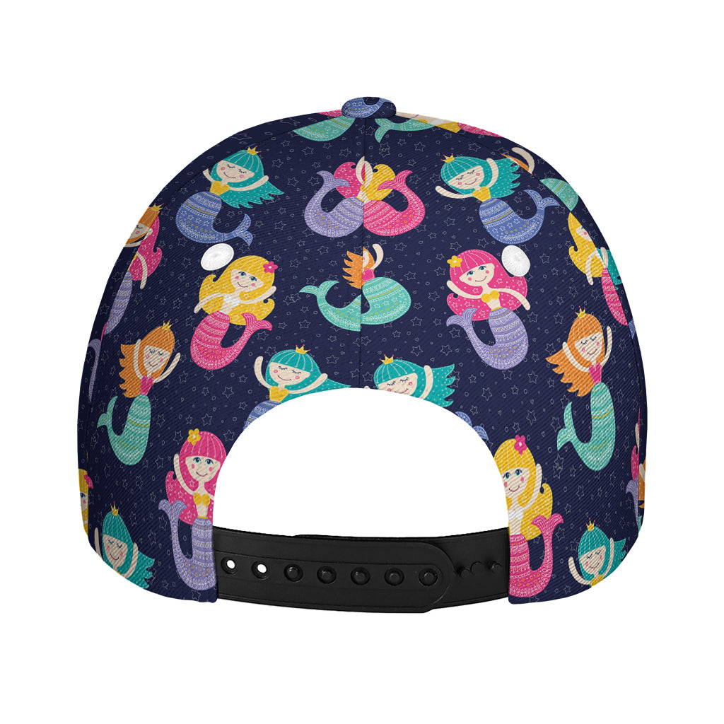 Colorful Mermaid Pattern Print Baseball Cap