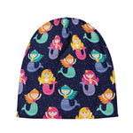 Colorful Mermaid Pattern Print Beanie