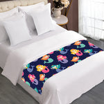 Colorful Mermaid Pattern Print Bed Runner
