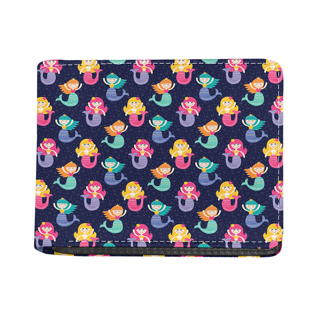 Colorful Mermaid Pattern Print Bifold Wallet