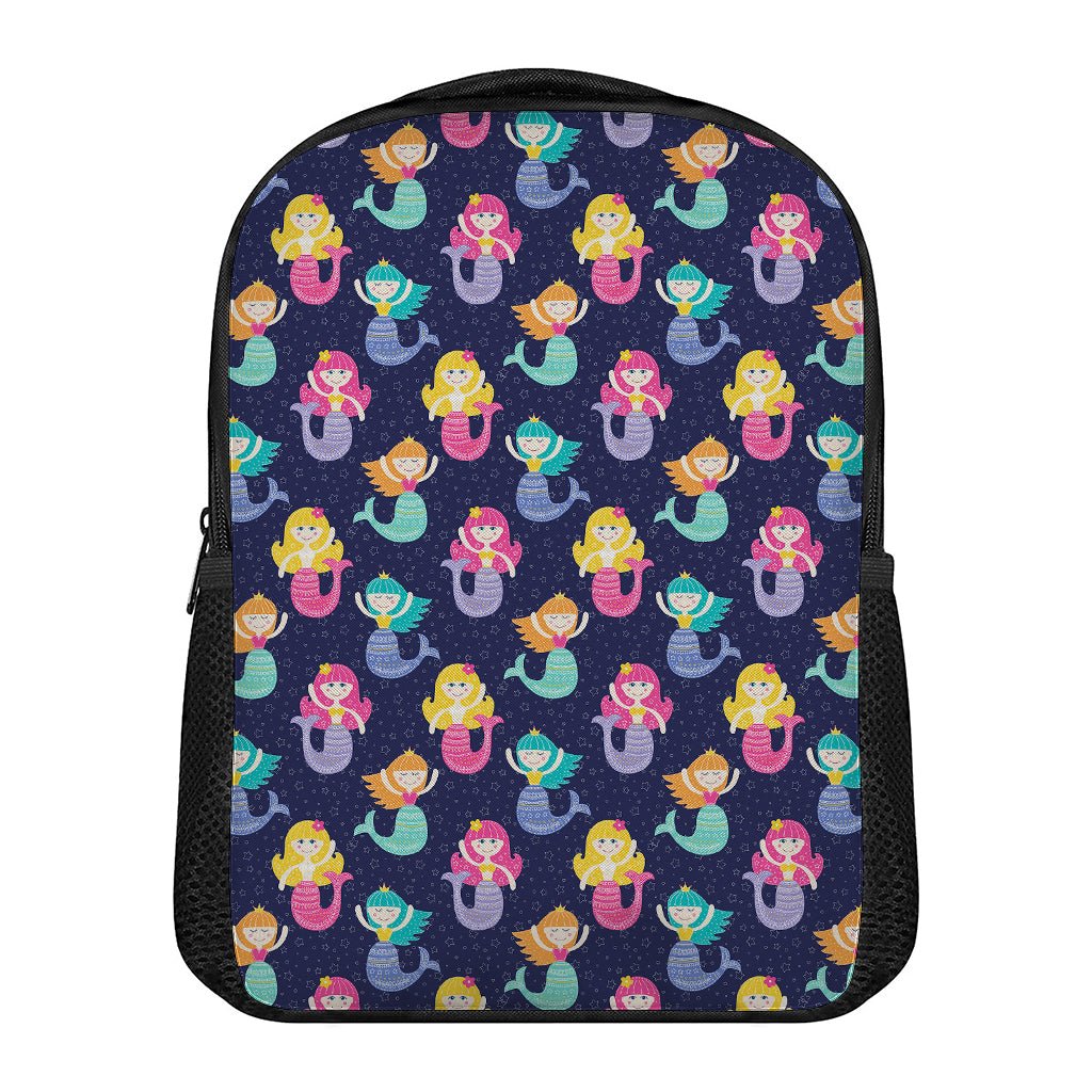 Colorful Mermaid Pattern Print Casual Backpack