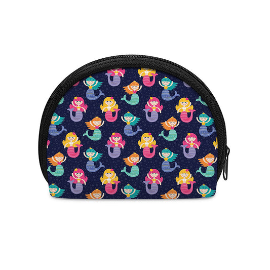 Colorful Mermaid Pattern Print Coin Purse