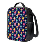 Colorful Mermaid Pattern Print Crossbody Lunch Bag
