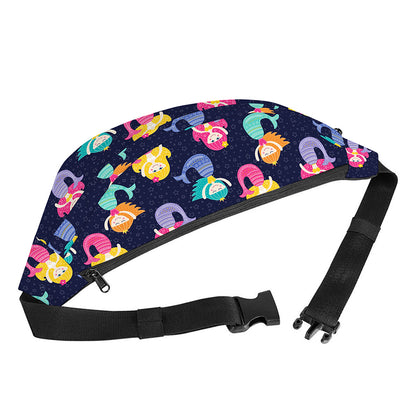 Colorful Mermaid Pattern Print Fanny Pack