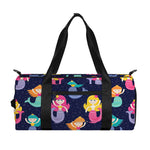 Colorful Mermaid Pattern Print Gym Bag