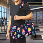Colorful Mermaid Pattern Print Gym Bag