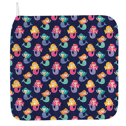 Colorful Mermaid Pattern Print Hand Towel