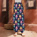 Colorful Mermaid Pattern Print Harem Pants