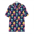 Colorful Mermaid Pattern Print Hawaiian Shirt