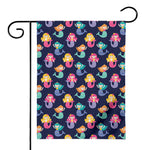 Colorful Mermaid Pattern Print House Flag