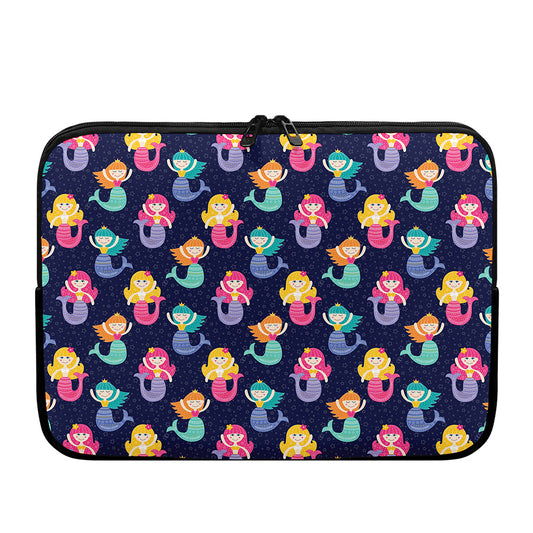 Colorful Mermaid Pattern Print Laptop Sleeve