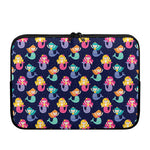 Colorful Mermaid Pattern Print Laptop Sleeve