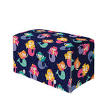 Colorful Mermaid Pattern Print Leather Tissue Box Cover