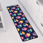 Colorful Mermaid Pattern Print Long Kitchen Mat