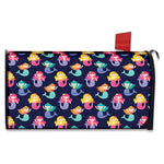 Colorful Mermaid Pattern Print Mailbox Cover