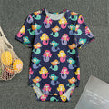 Colorful Mermaid Pattern Print Men's Bodysuit