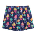 Colorful Mermaid Pattern Print Mesh Shorts