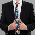 Colorful Mermaid Pattern Print Necktie